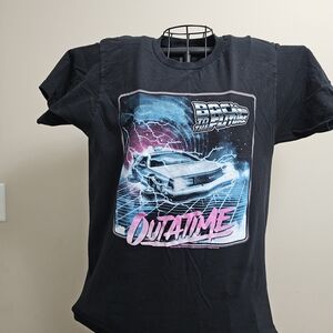 American Classics Back To The Future Black T-Shirt - Medium